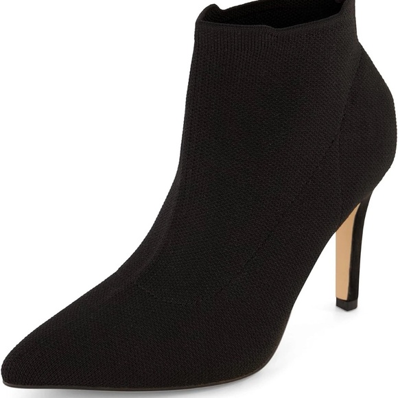 CUSHIONAIRE Women's Genie Stretch Knit Heel Bootie Memory Foam padding, size 8.5 - Picture 3 of 14